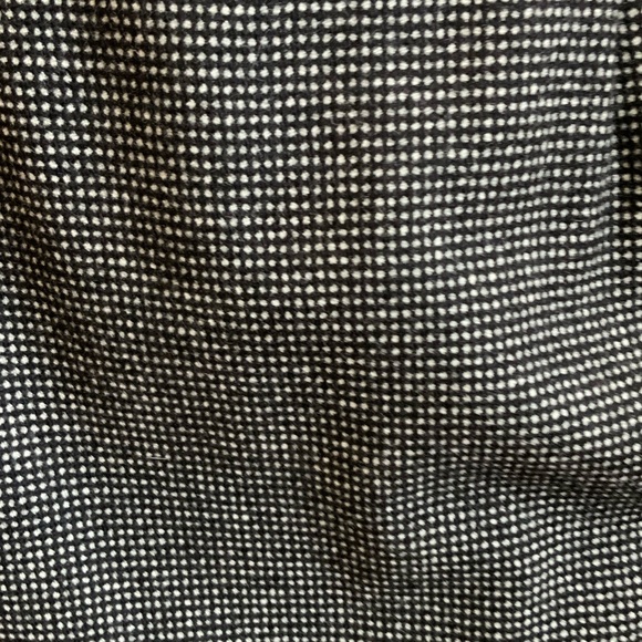 Yves Saint Laurent Rive Gauche Black Cream Wool Cashmere Blend Straight Skirt 38 - Picture 6 of 10